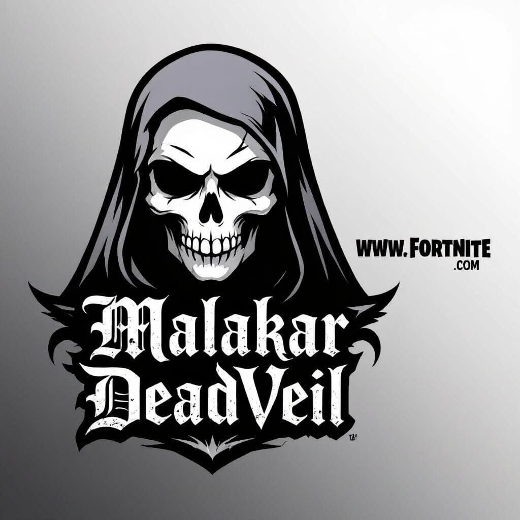 Malakar DeadVeil Logo in Gothic Vector Style