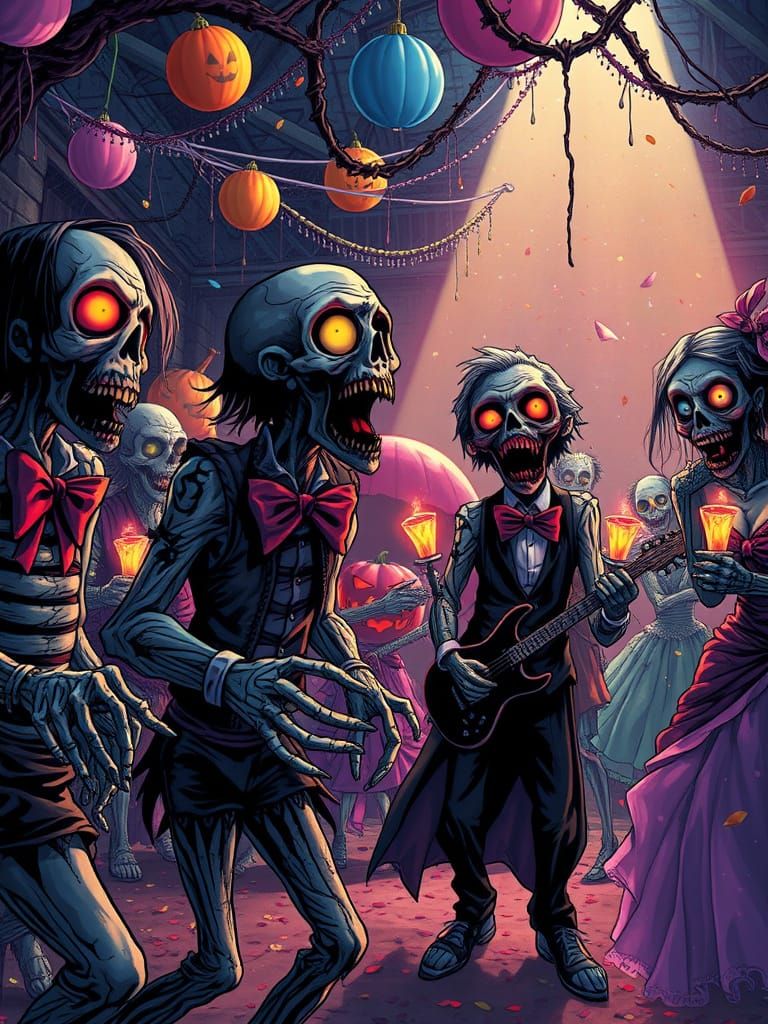 Zombie Prom Night: Dark Horror Meets Festive Fun