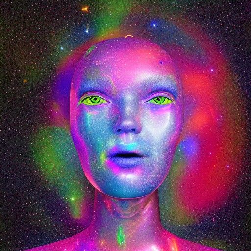 Holographic Cosmic Vine by Pablo Amaringo