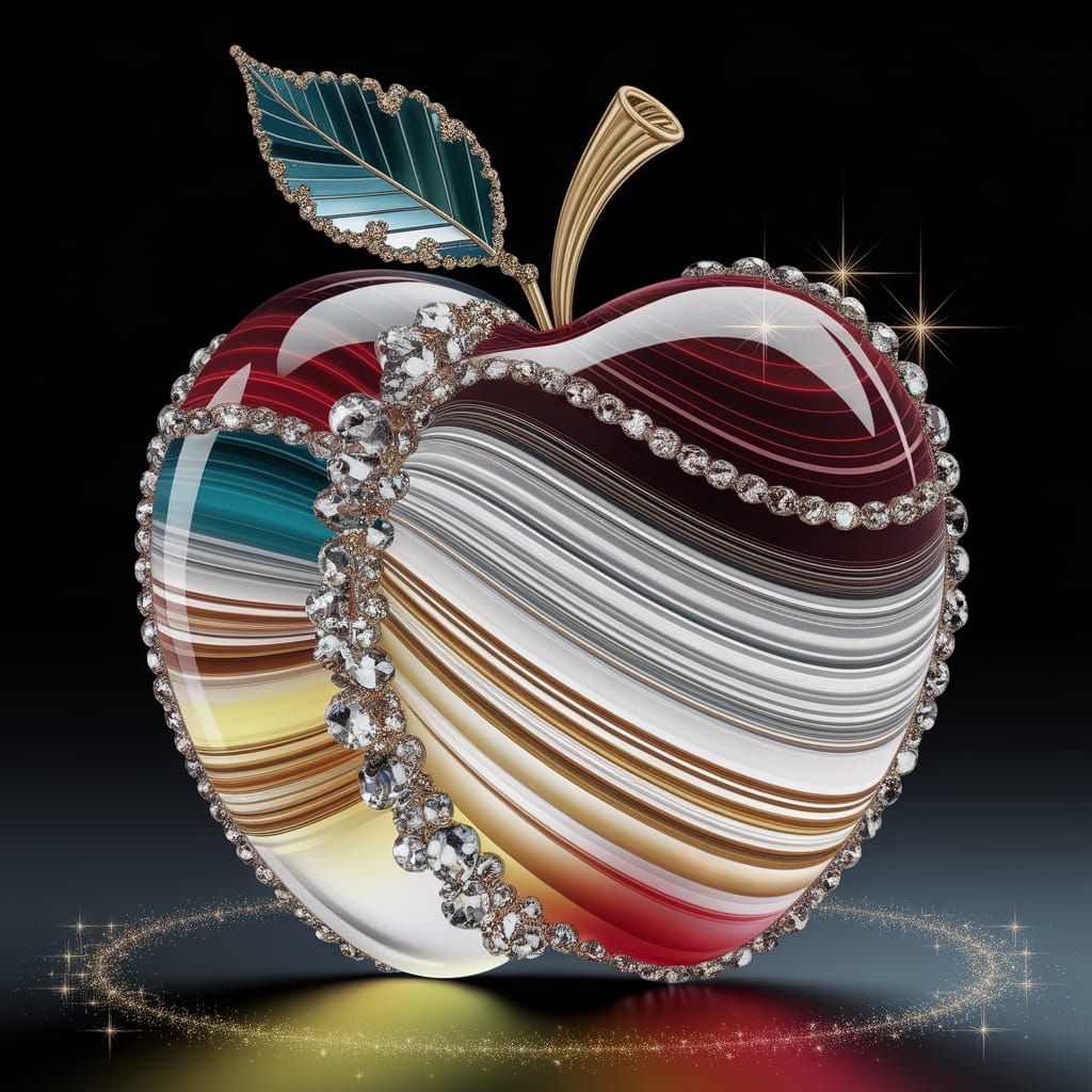 Agate Apple: A Digital Stonecutters' Masterpiece