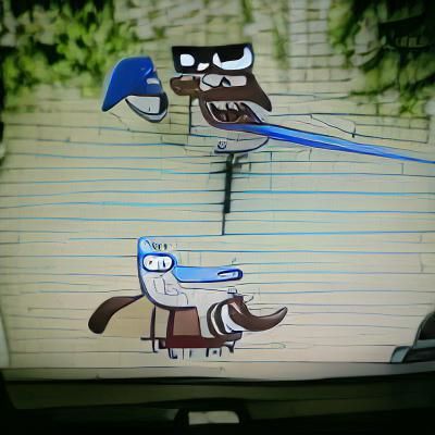 AI Generated Regular Show Image