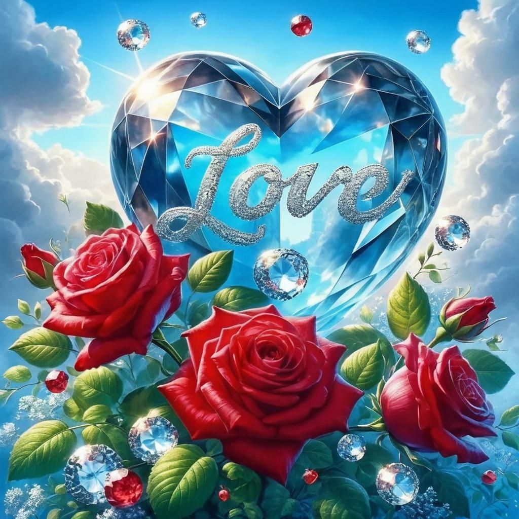 Elegant Silver Typography Heart with Filigree Details