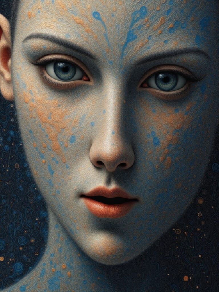 Boy face in the style of Belsipe