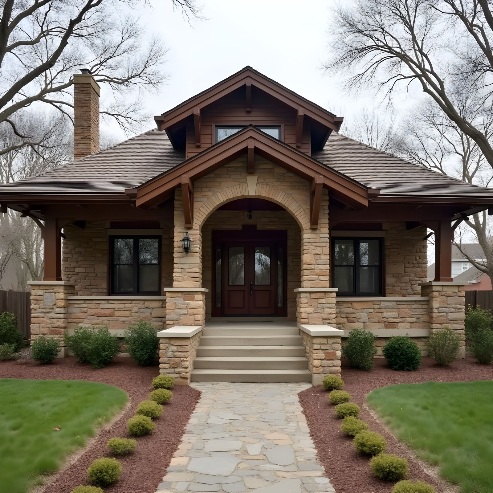 Early 20th Century Craftsman Bungalow with Wide Porch and Ar...