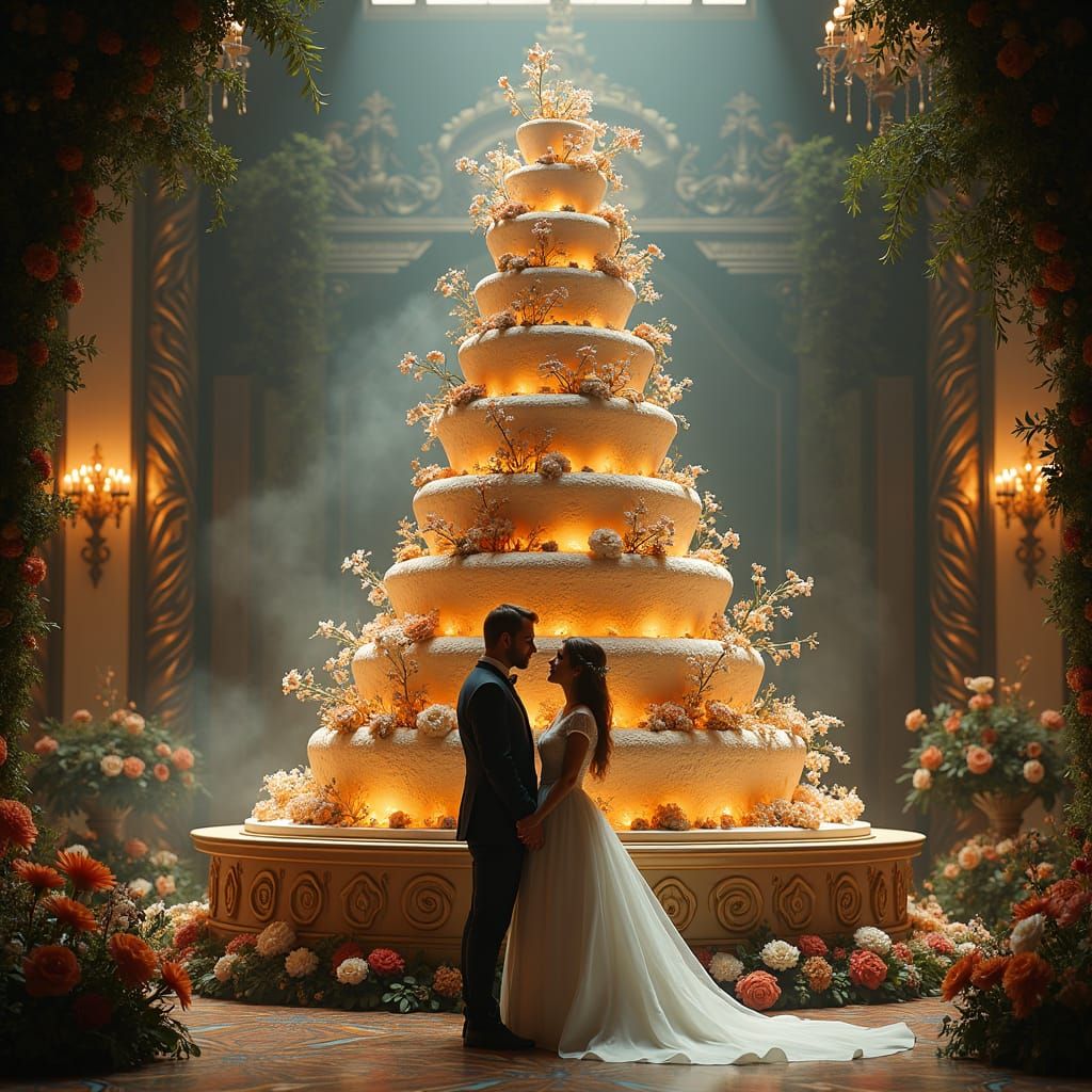 Baroque Wedding Cake for Alison and Gavin