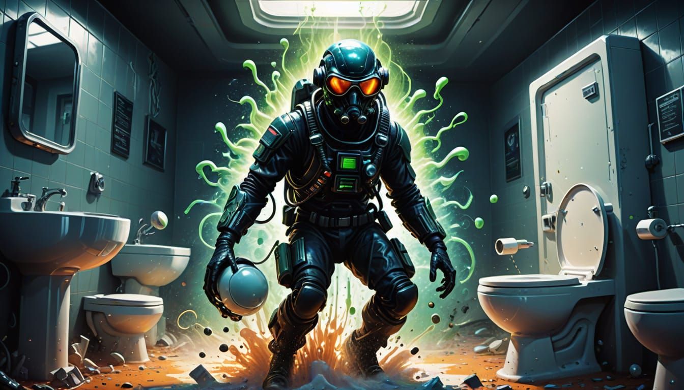 WIB Agent Defuses Toilet Bomb with Alien Ooze