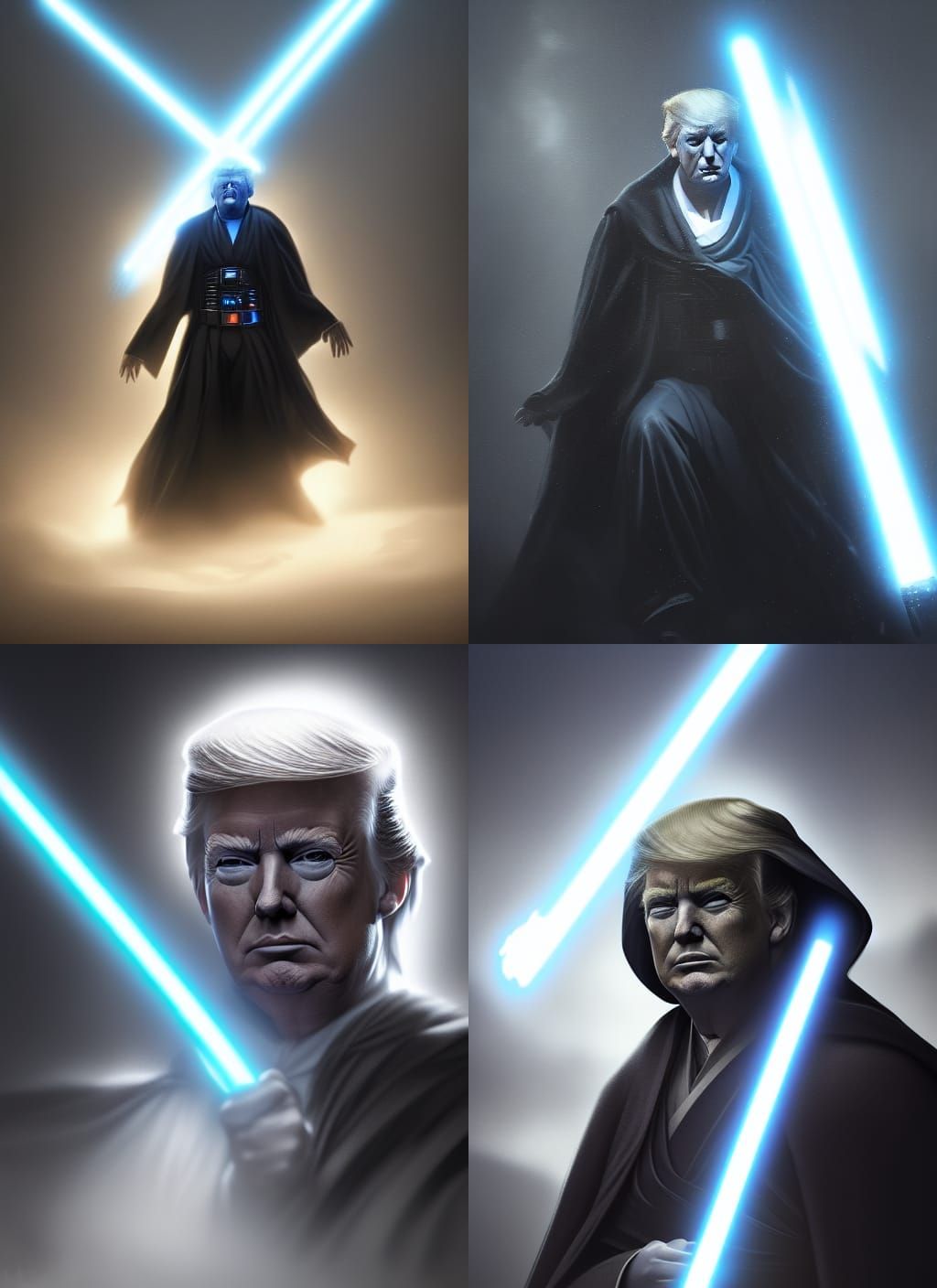 Donald Trump as Dark Jedi Sith Lord Portrait