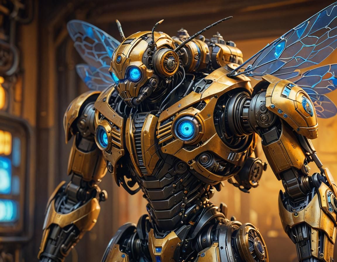 Steampunk Transformer Iron in Surrealist Style