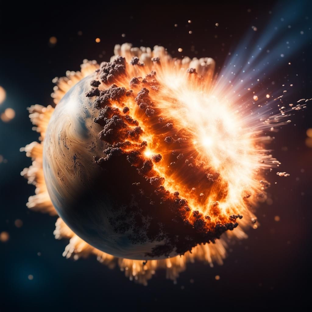 Exploding Planet Captured with Professional Photography