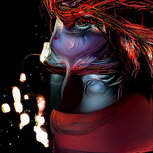 Detailed Cyberpunk Woman Portrait in Digital Art Style
