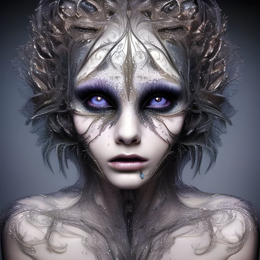 Luminescent Sparkling Creature in Fantasy Style