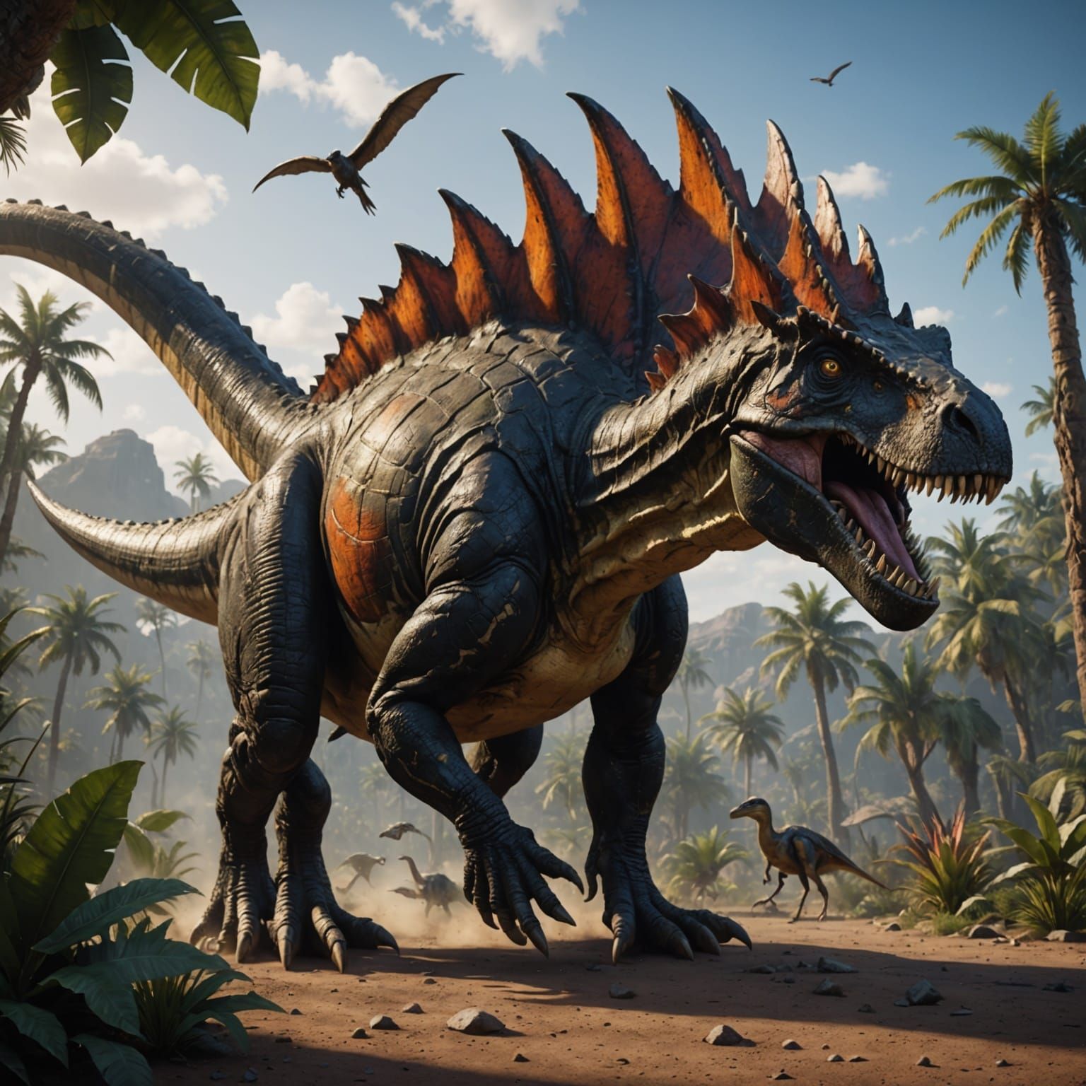 Fantastical Dinosaur Shadow Transforms into Majestic Bird in...