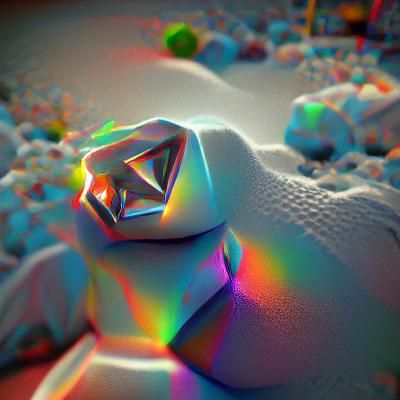 Brilliant Diamond with Psychedelic Lighting