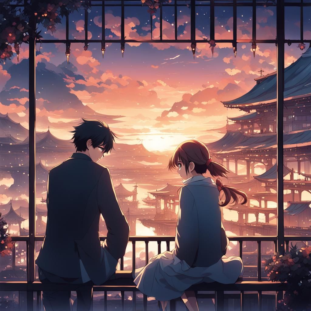 Anime-Style Cel-Shaded Scene by Studio Trigger