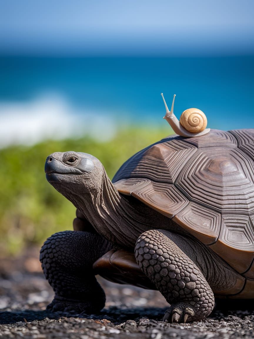Chibi Snail and Tortoise: Unlikely Island Friends