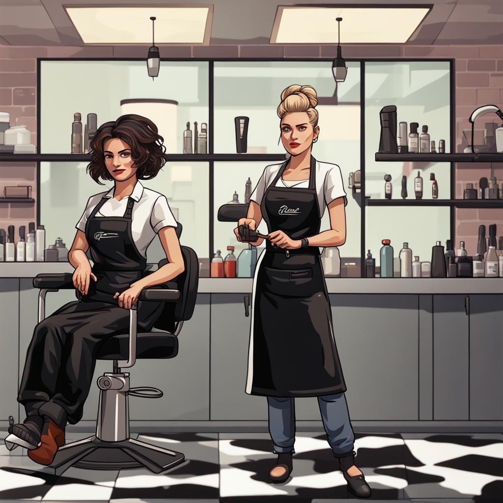 Hairdresser and Barber in GTA Style Salon