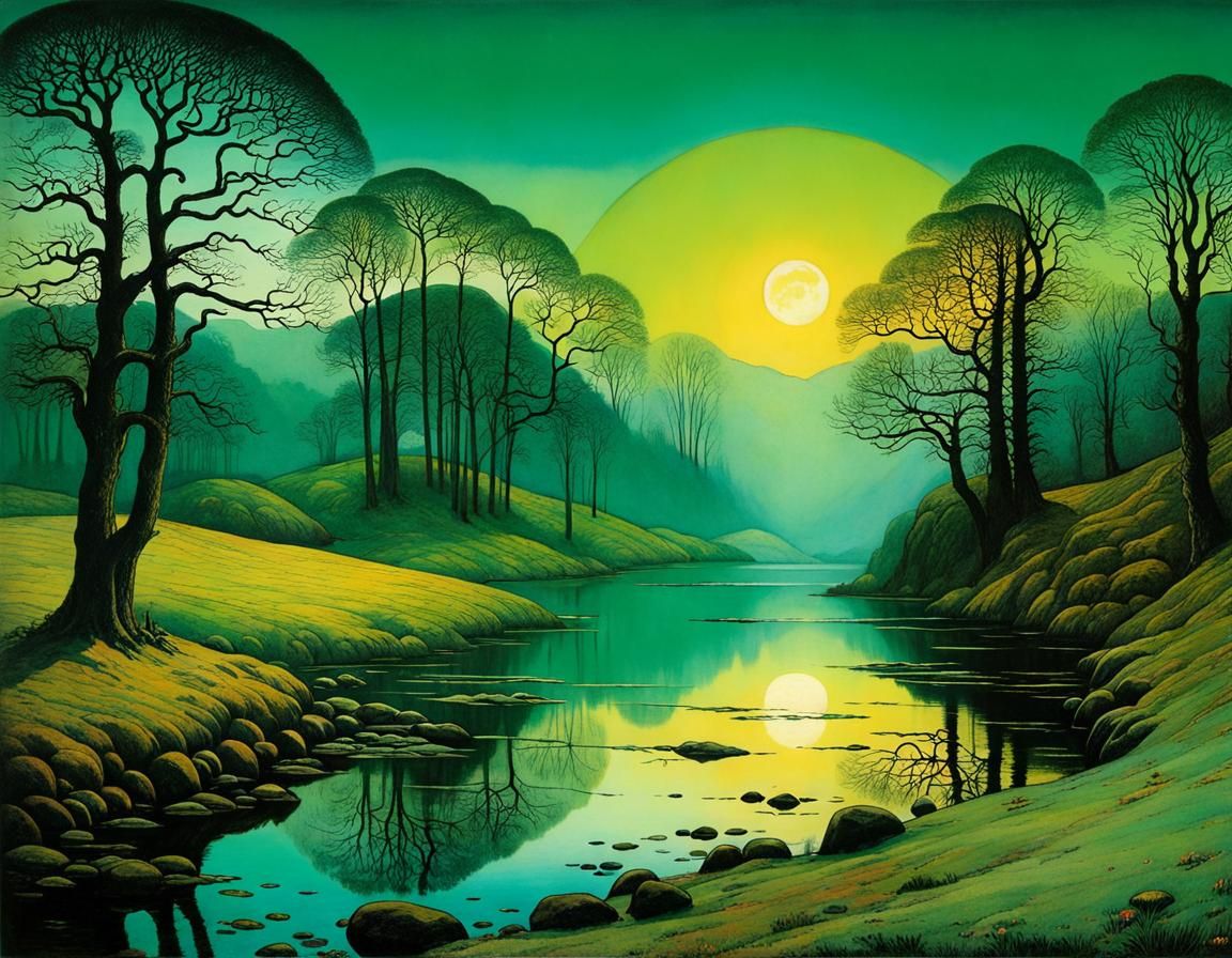 Whimsical Dreamscapes in Watercolor Style