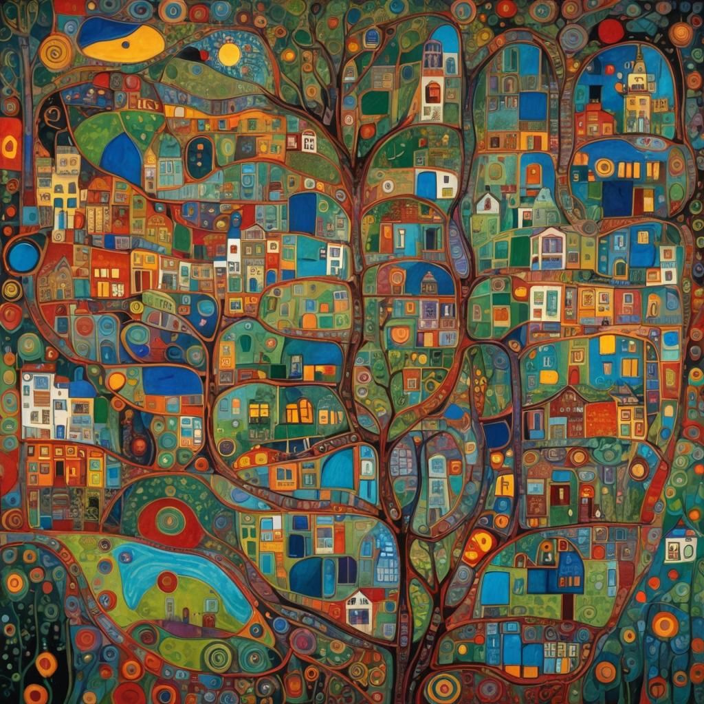 Expressive Dream Carpet Inspired by Impasto Techniques