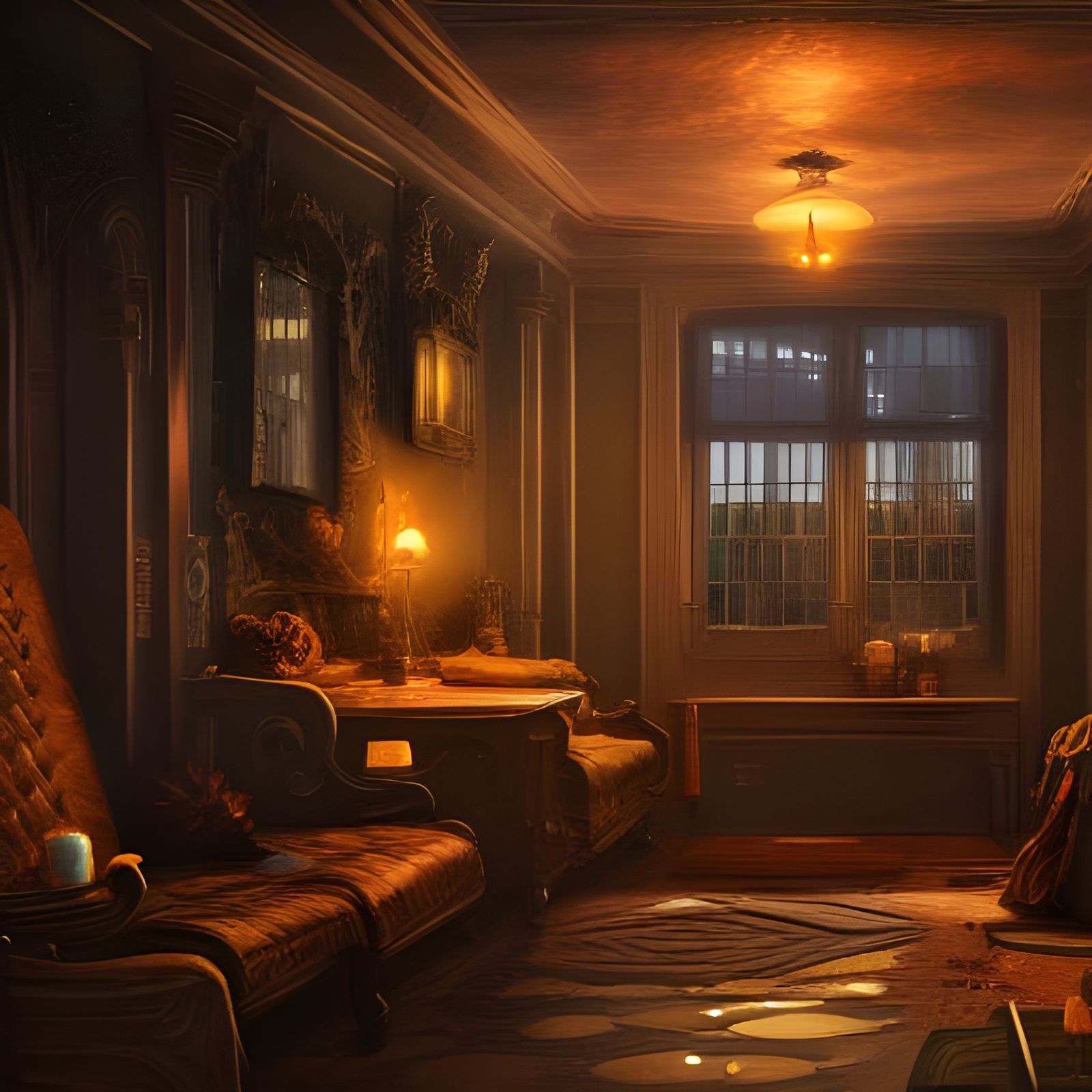 Advanced City House Interior in VRay Style