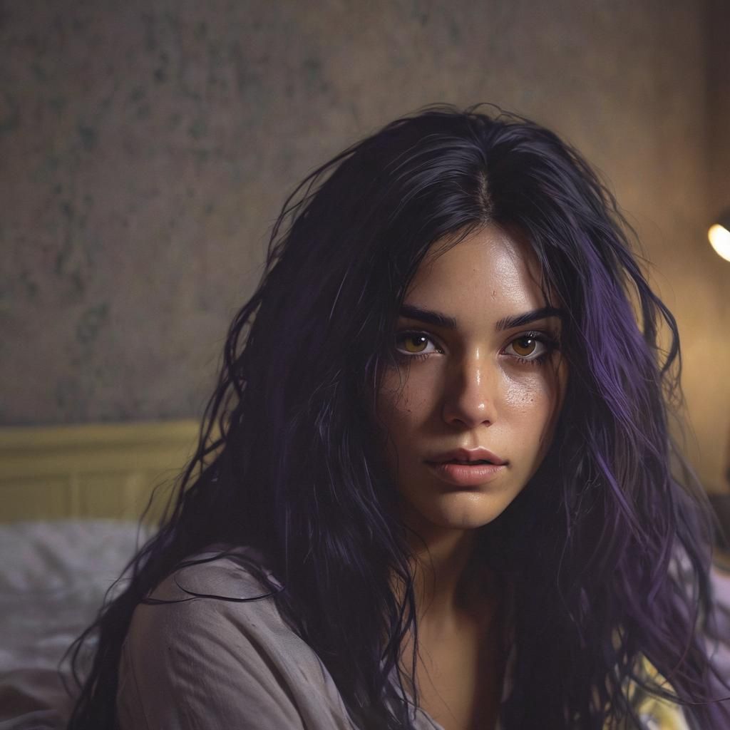 Mysterious Woman Portrait in Dark Fantasy Style