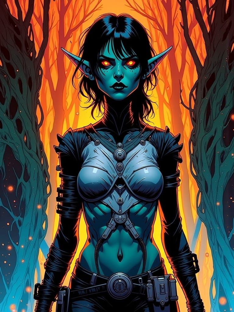 <lora:Sectator Gith:1.0> by Martin Ansin & Moebius & Esteban Maroto & Greg Tocchini ::  Dániel Taylor, Deathburger, Baka...