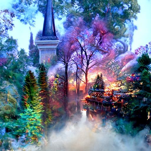 Ethereal Fantasy Landscape of Overthinking, Hyperdetailed