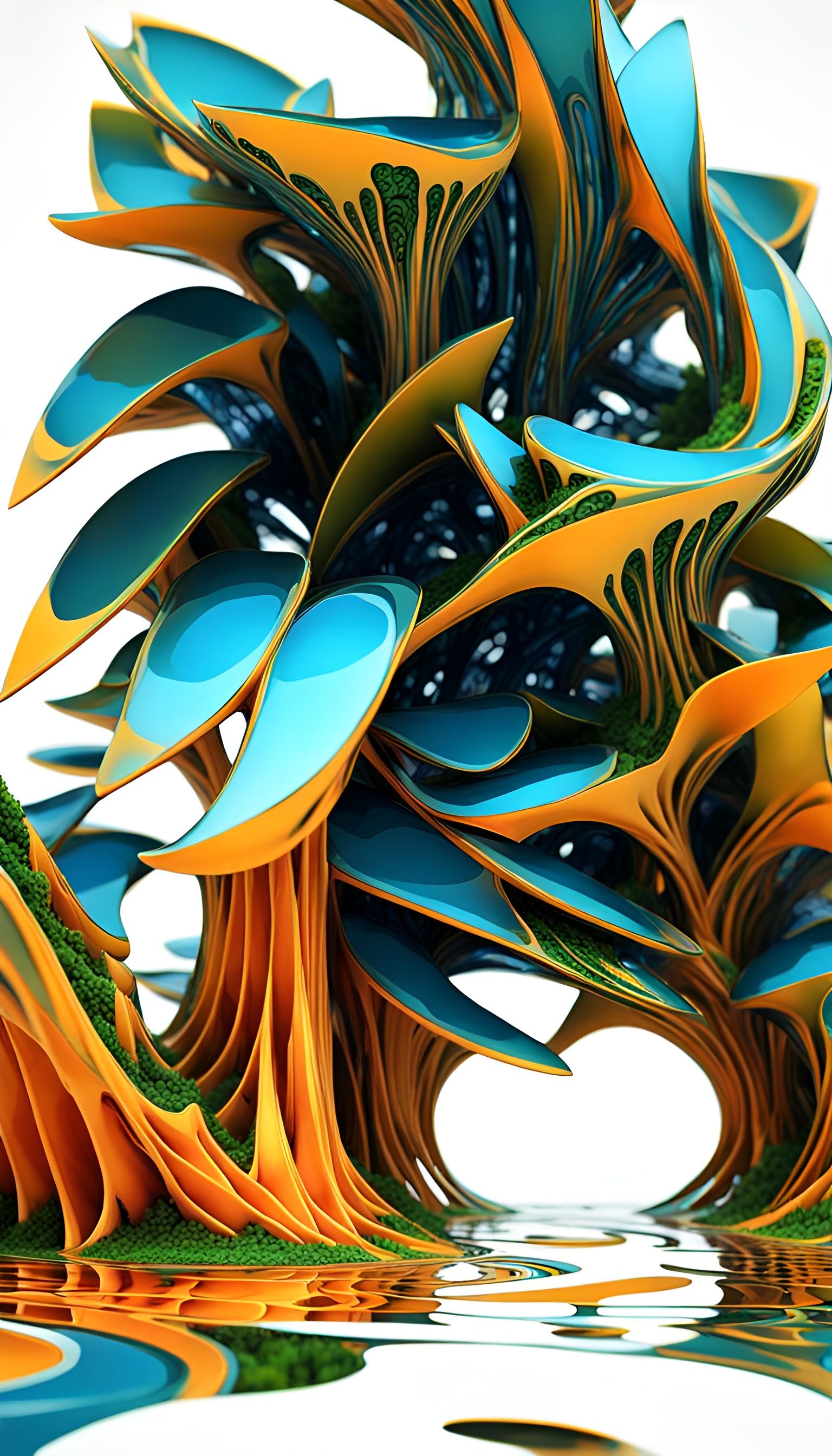 Surreal abstract sculpture 19oct23