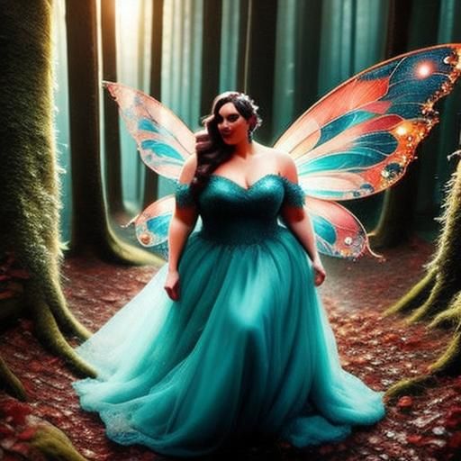 Enchanted Forest Fairy Portrait in Full Color