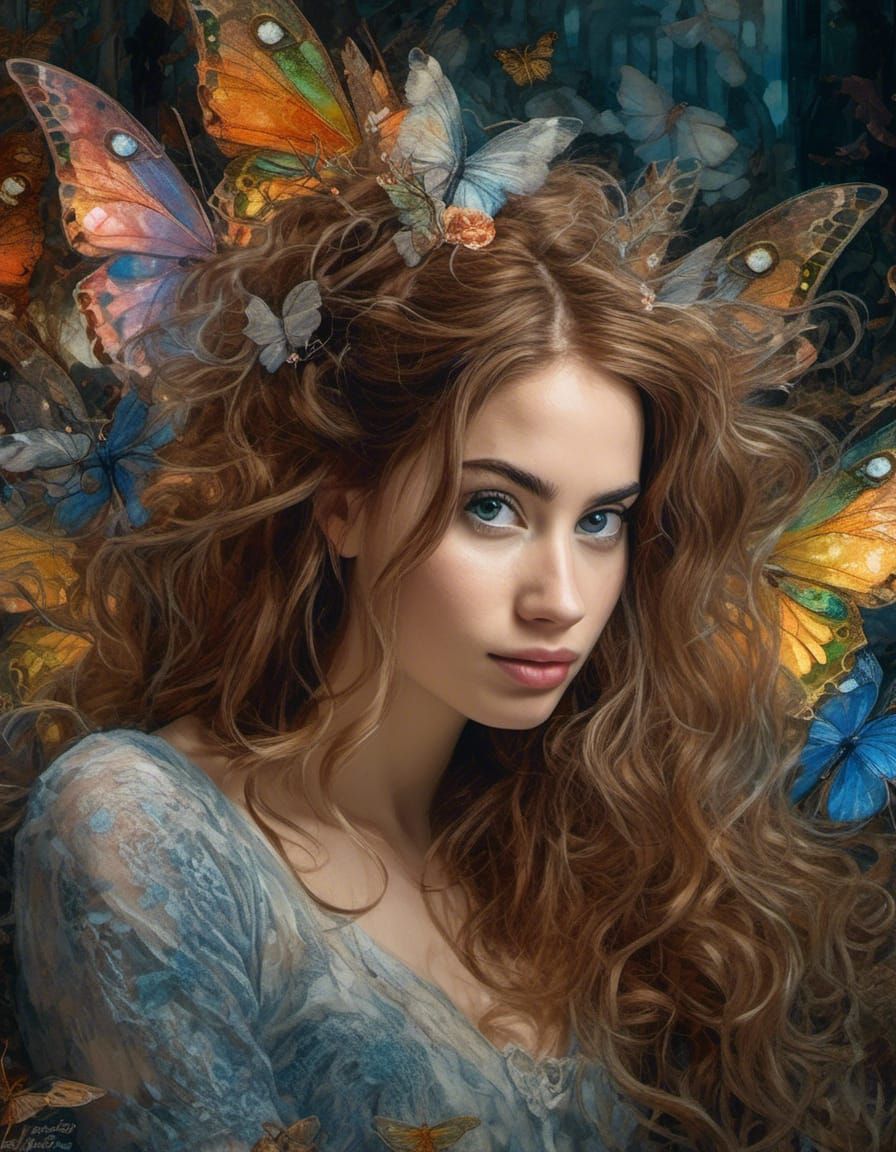 Ethereal Fairy with Iridescent Wings