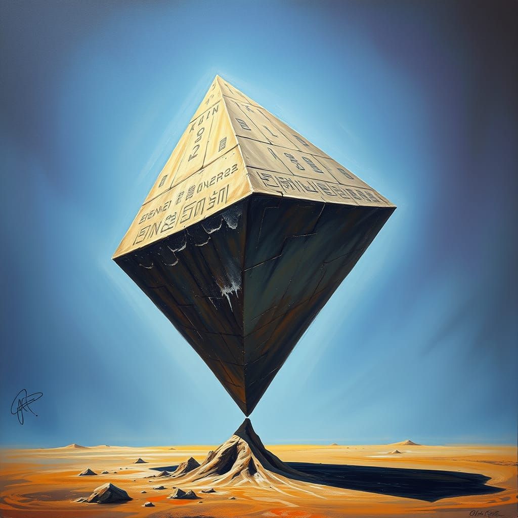 Dreamlike Surrealist Paradox in the Style of Salvador Dali