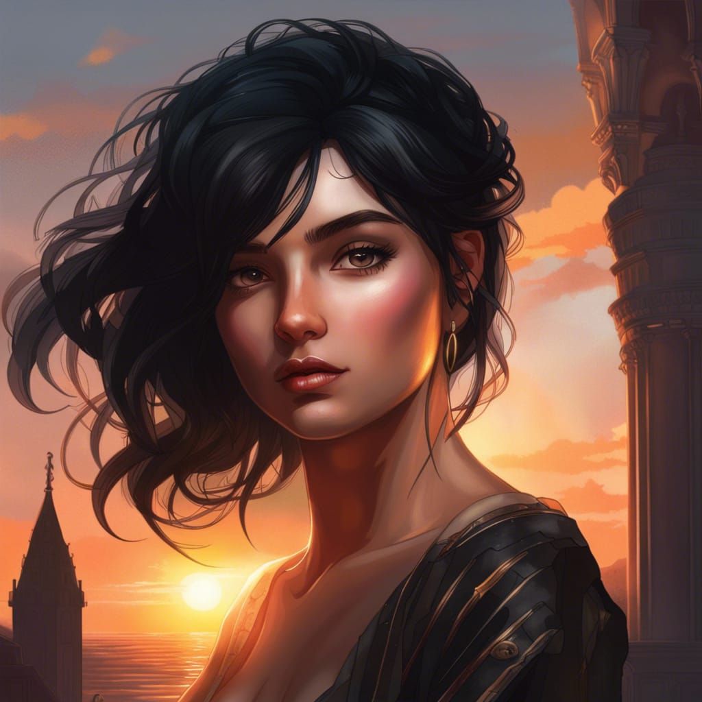 Stunning Girl Portrait with Dynamic Lighting