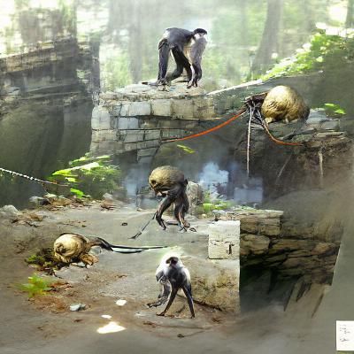 Monkeybones Image Generated by AI