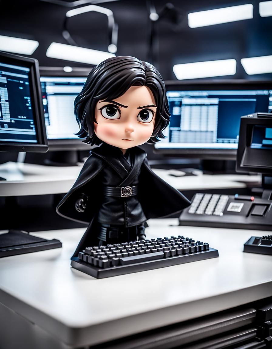 Cute Chibi Kylo Ren Bobblehead Aboard Star Destroyer