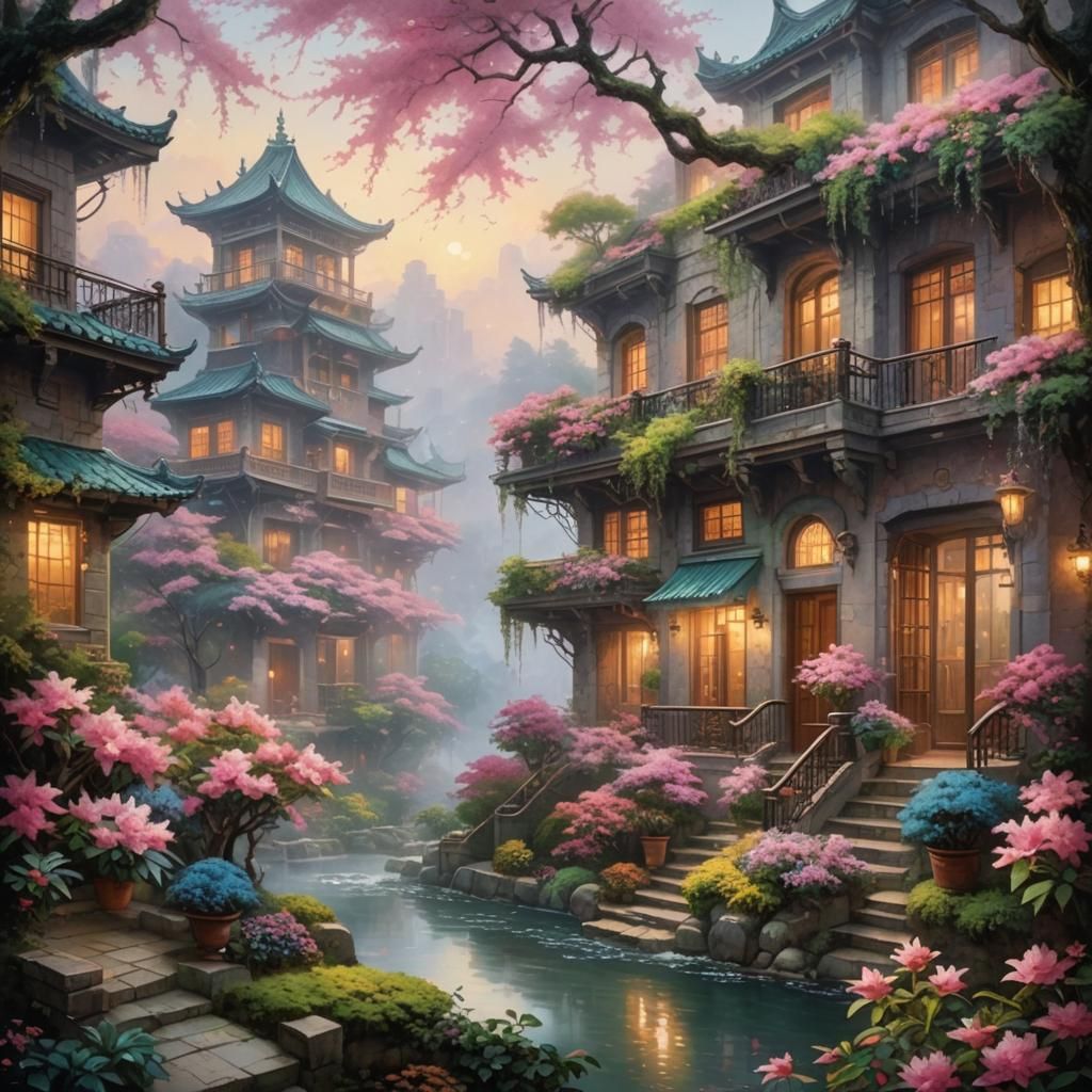 Azalea in Feng Shui Apartment: Ethereal Fantasy