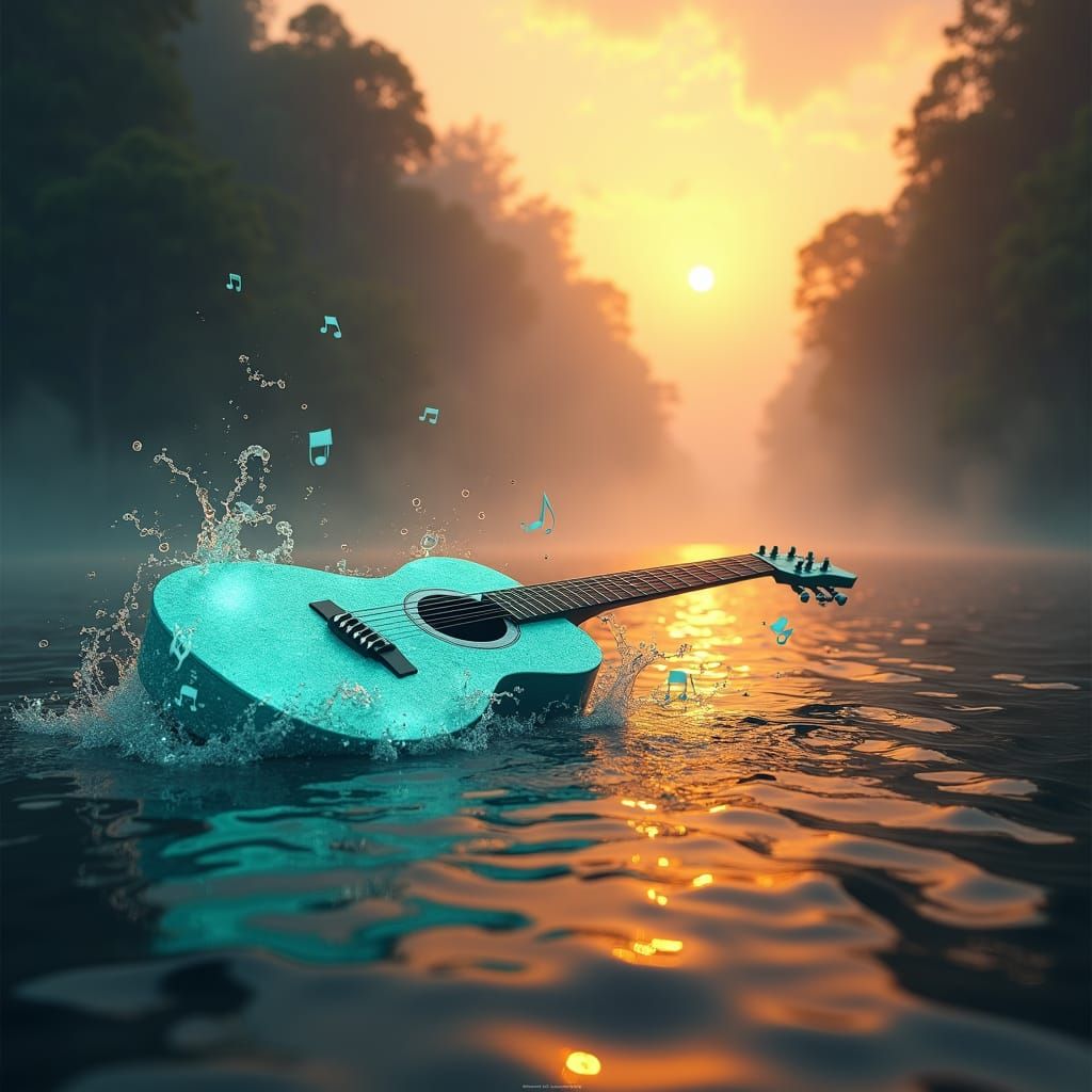 Ethereal Guitars Float on Mississippi River