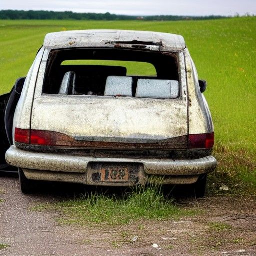 Image of a Broken Down Car