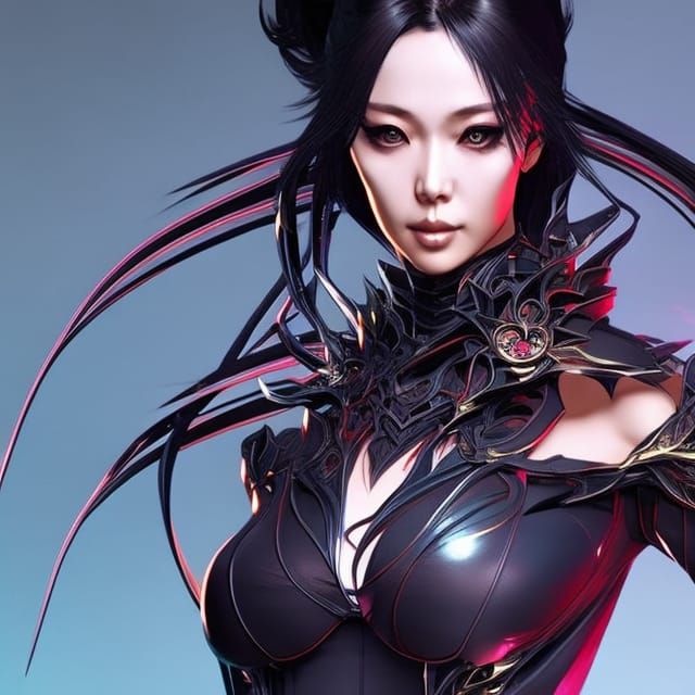 Stunning Japanese Teacher Concept Art in Gothic Style