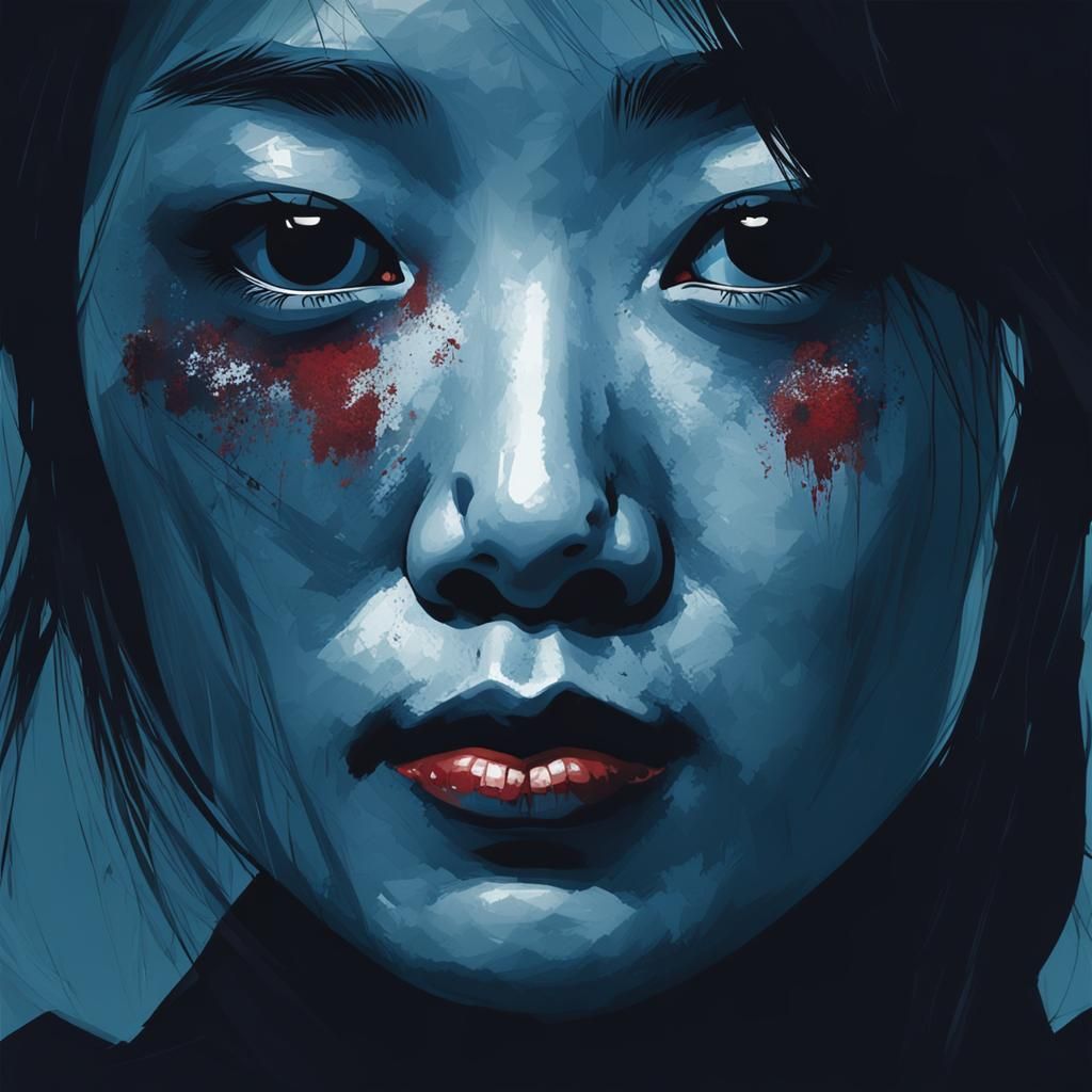 Vibrant Portrait of an Asian Woman