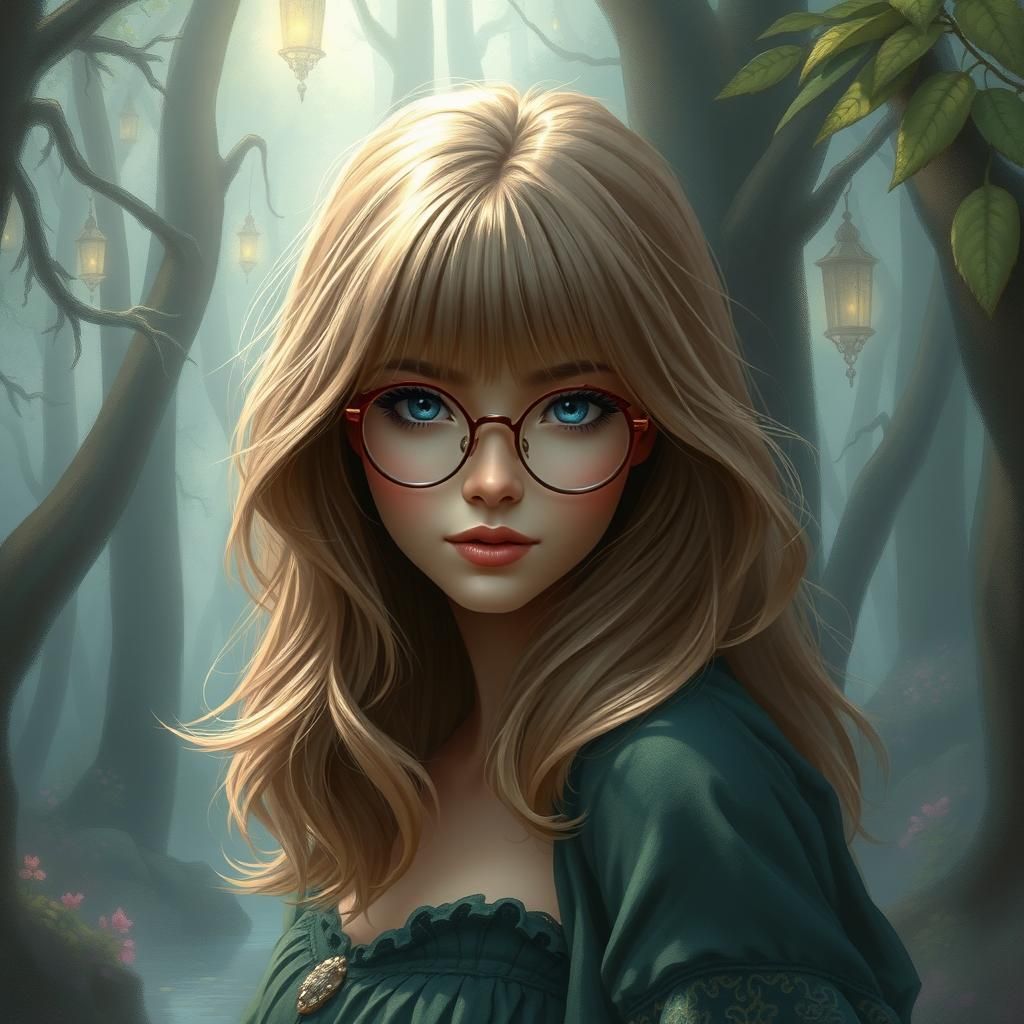 Enchanted Forest Walker in Ethereal Fantasy Style