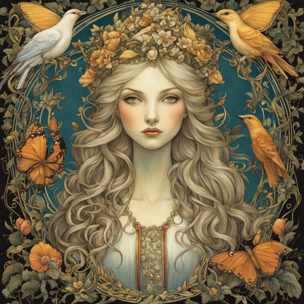 Ethereal Portrait Inspired by Fantasy Illustrators