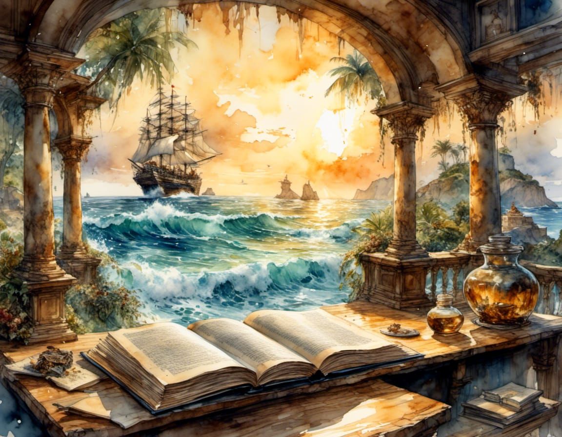 Magical Storybook Fantasy Emerges: Oil Painting