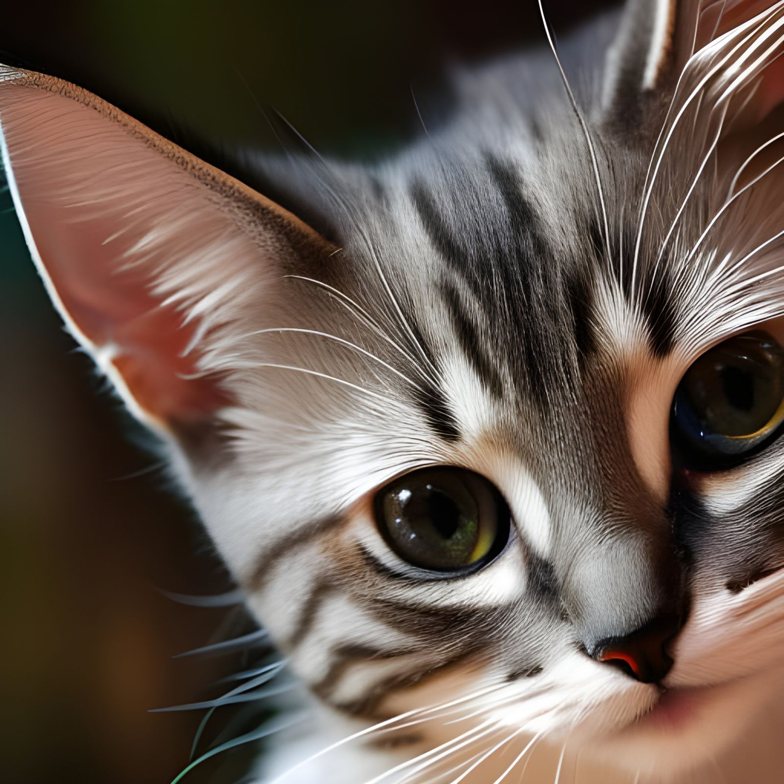 Adorable Kitty Plays with Energy: Hyper-Realistic 4D Render