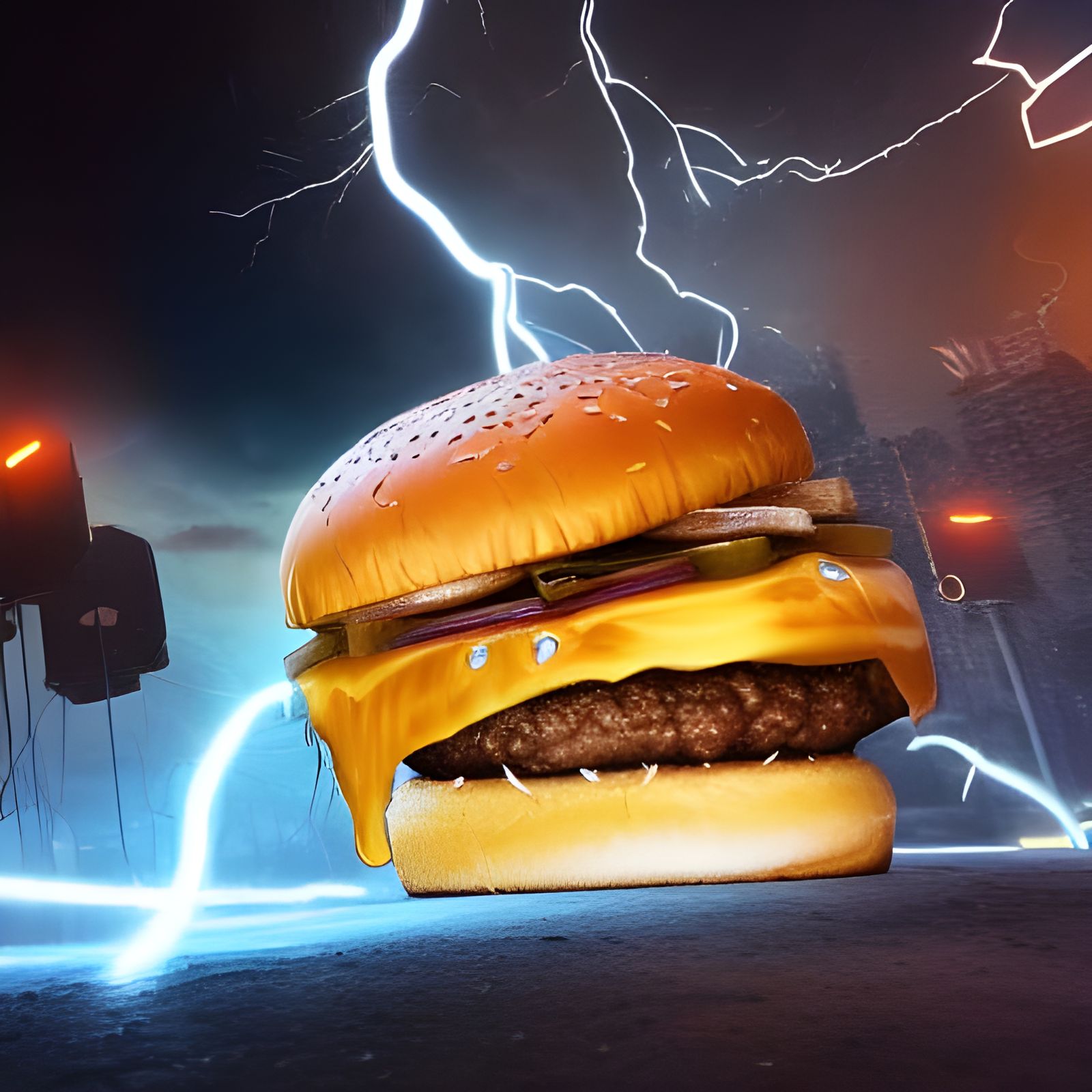 Cheeseburgers and Lightning: Dramatic Digital Painting