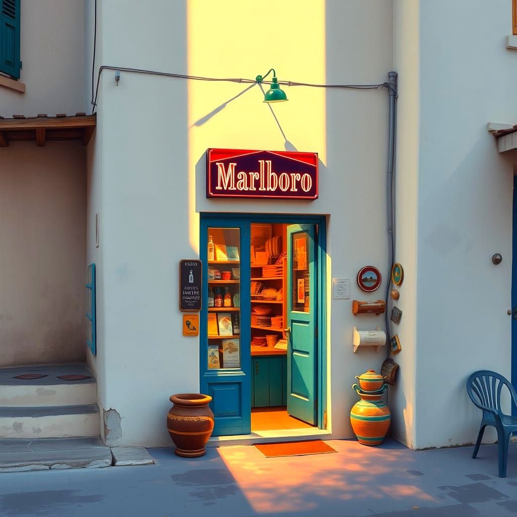 Quaint Tobacconist Storefront, Porto Heli, Greece