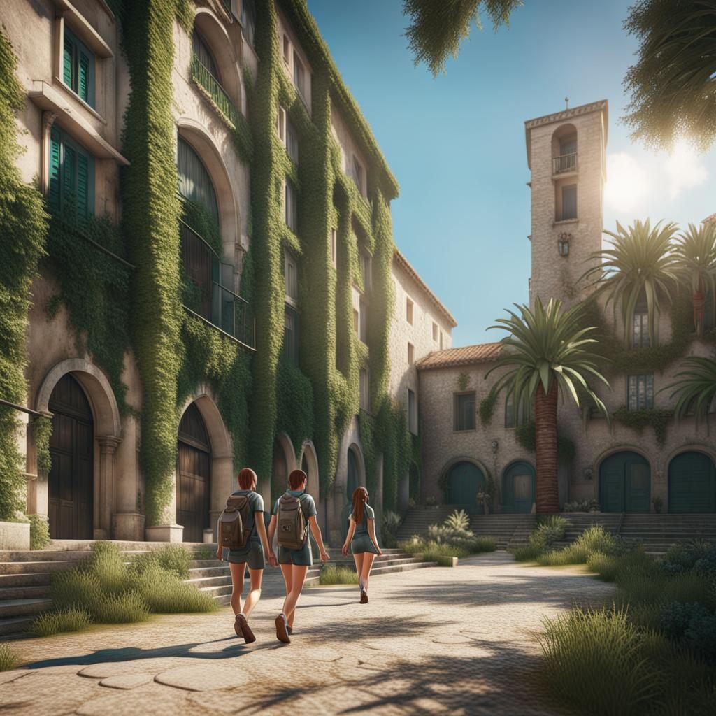 Students on Azure Campus in France: 3D Game Cinematic