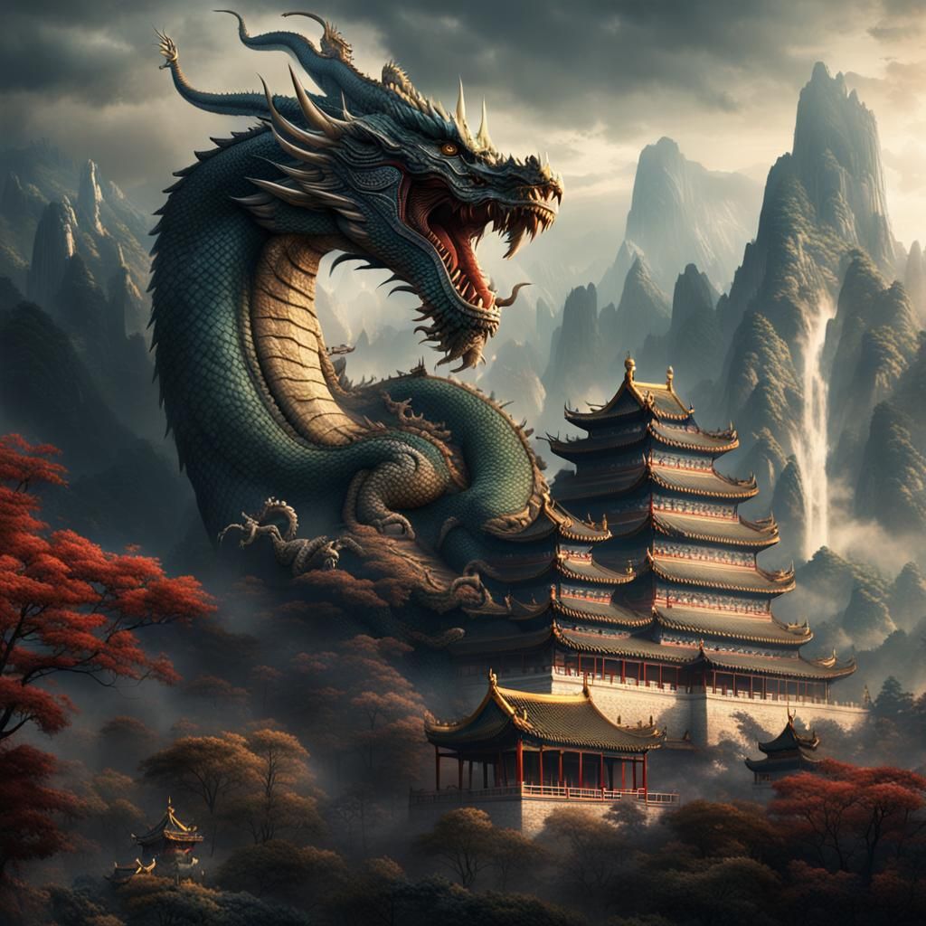 China as a Dragon: Epic Digital Matte Painting