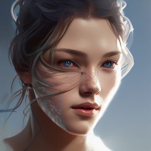 Hyperdetailed Portrait with Dynamic Lighting in 8K