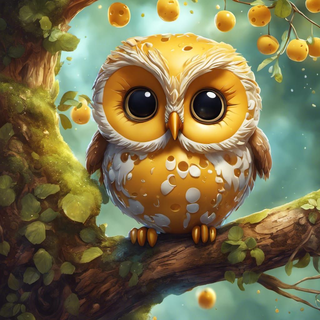 Swiss and Cheddar Cheese Owl 🦉🧀
