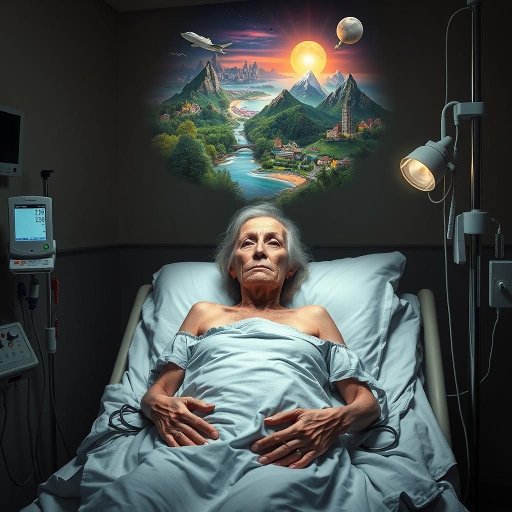 Surreal Dream of Health in Beksiński Style