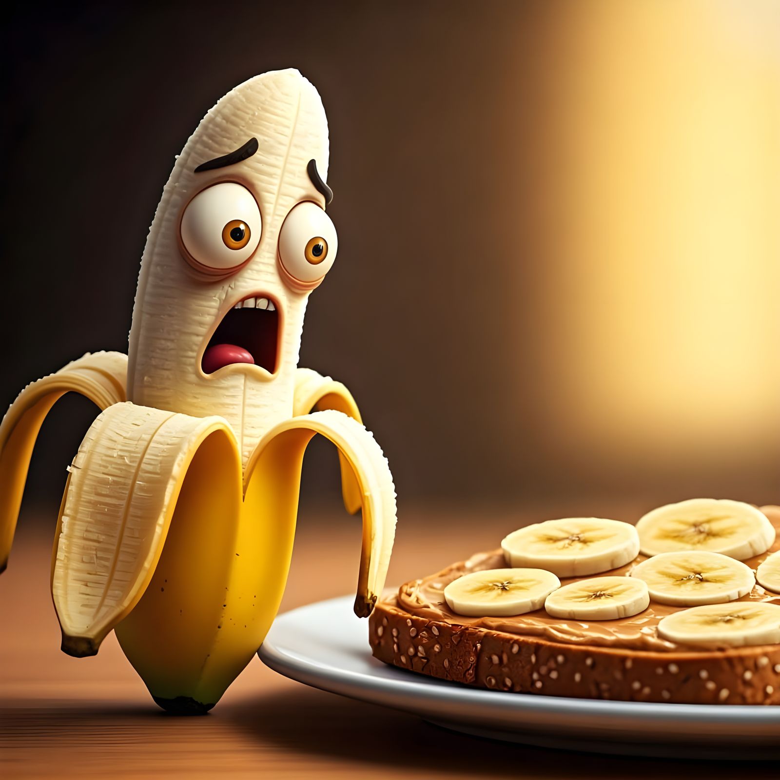 Banana's Desperate Horror at Peanut Butter Toast